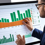 A marketing strategist, the "architect of success," analyzing market data and competitor strategies. Visual elements could include charts, graphs, and a focused expression.