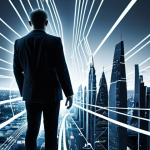 **Prompt:** A dynamic, split-composition image illustrating a digital marketer's journey. On one side, depict a slightly overwhelmed or struggling individual amidst generic content and low-value work, perhaps with abstract elements of instability or uncertainty (e.g., blurred, messy digital lines). On the other, show the same individual transformed into a confident, thriving professional, their unique "human touch" (represented by glowing connections, authentic interaction symbols) clearly visible and valuable even as advanced AI tools (subtle, clean futuristic lines or interfaces) operate in the background. Emphasize growth, expertise, and the irreplaceable human element in a competitive digital landscape. Soft, professional lighting, reflecting a modern creative workspace, possibly with a subtle hint of a contemporary Russian city skyline in the distance.