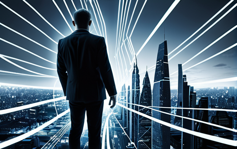 **Prompt:** A dynamic, split-composition image illustrating a digital marketer's journey. On one side, depict a slightly overwhelmed or struggling individual amidst generic content and low-value work, perhaps with abstract elements of instability or uncertainty (e.g., blurred, messy digital lines). On the other, show the same individual transformed into a confident, thriving professional, their unique "human touch" (represented by glowing connections, authentic interaction symbols) clearly visible and valuable even as advanced AI tools (subtle, clean futuristic lines or interfaces) operate in the background. Emphasize growth, expertise, and the irreplaceable human element in a competitive digital landscape. Soft, professional lighting, reflecting a modern creative workspace, possibly with a subtle hint of a contemporary Russian city skyline in the distance.